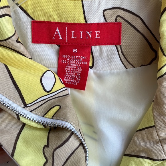 A Line vintage retro zip front cropped jacket & matching knit halter top size 6 - Picture 8 of 15